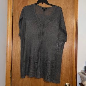 Crocheted Knit Plus Size Tunic